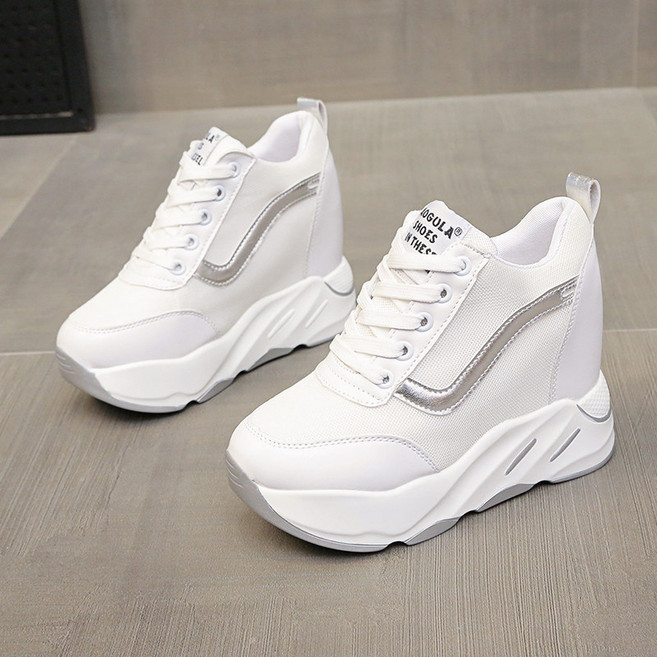 Makone 블랙/화이트 10cm 치어리더화 콘서트신발/콘서트화/통굽운동화/키높이운동화