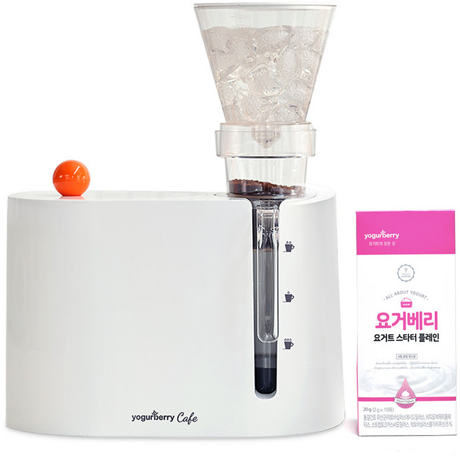 요거베리 요거트 메이커 카페 + 콜드브루 메이커 1세트 + 요거베리 스타터 플레인, 세트
