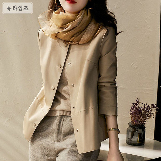 뉴타임즈 가죽쟈켓A12