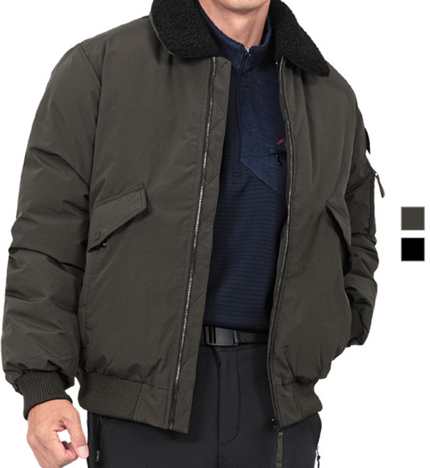 제로다몰 남자 숏패딩 겨울 방한 퍼 카라 점퍼 패딩