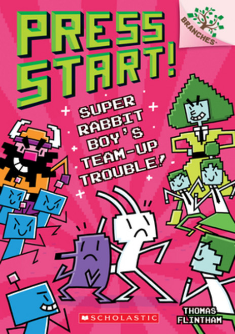 (영문도서) Super Rabbit Boy's Team-Up Trouble!: A Branches Book (Press Start! #10) Volume 10 Paperback, Scholastic Inc.
