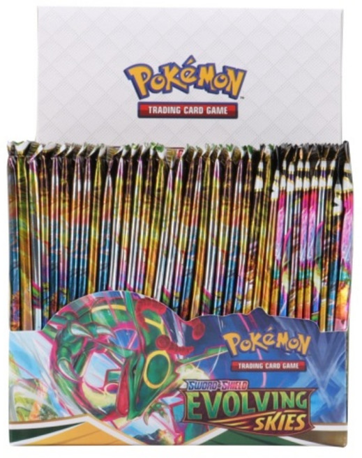 324Pcs/박스 포켓몬 카드 일월실뢰 영어 거래카드 게임 진화 부스터 어린이 장난감 선물, 진화의 하늘, 1개