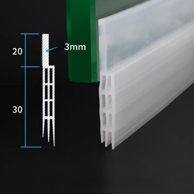현관문 문틈막이 벌레차단 벌레막이 방음 1M 픽스테이션, 투명, 1개
