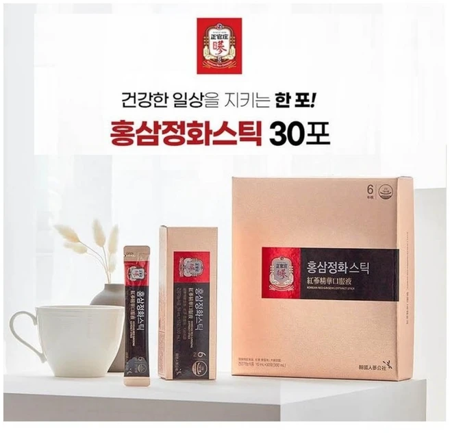 정관장 홍삼정화스틱 10ml x 30포 부모님선물, 1개 - 쿠팡
