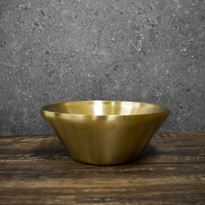 오모시 유기그릇 이중면기 냉면 비빔밥 국그릇 고급면기 국수그릇, 1개