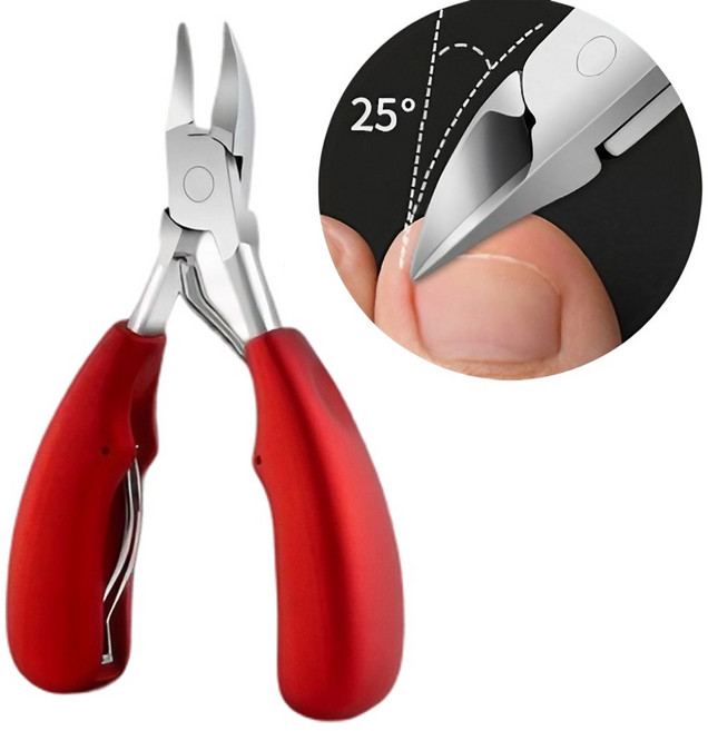 앞날앤 깔끔하게 잘리는 고급형 두꺼운 발톱깎이, 1개, 레드