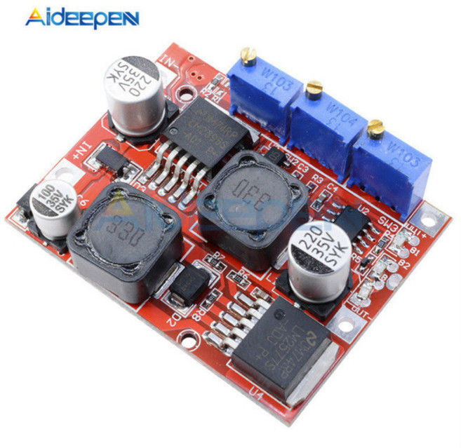 DC-DC 스텝 업 다운 부스트 벅 전압 전력 변환기 모듈 자동 조정 가능정전류 보드 LM6019 LM2596 1.25V-26V 3A, 02 Input 4-35V, 02 Input 4-35V