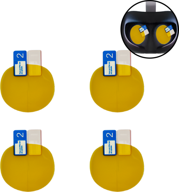 가치온 Meta Quest 3 VR 렌즈 보호 필름, 4개, 1세트, 단일