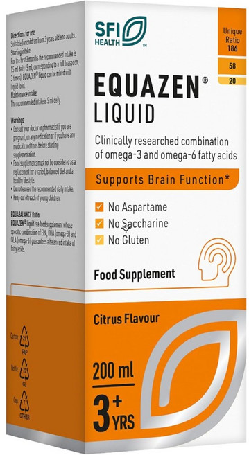 EQUAZEN 에쿠아젠 액상 오메가3 6 DHA EPA 200ml 시트러스, 1개