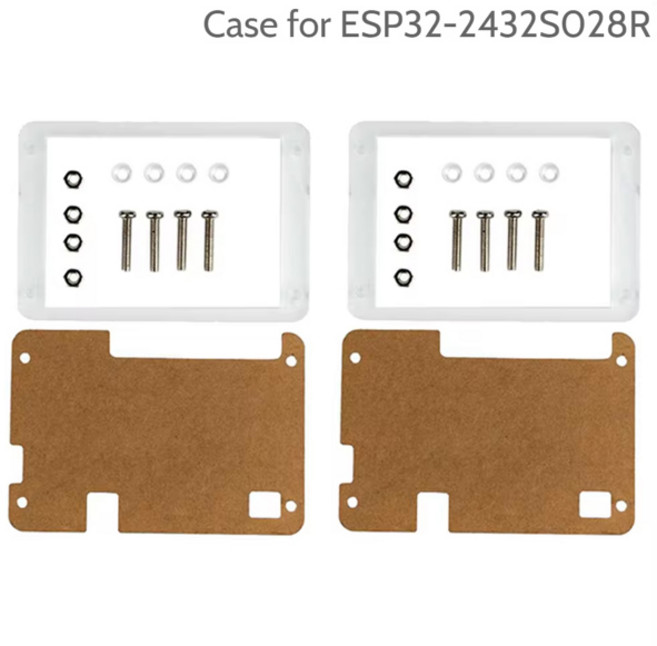 2.8인치 ESP32-2432S028R ESP32 디스플레이 ILI9341 저항막 터치스크린 TFT LCD 모듈 ESP-32 개발 보드 아크릴 케이스, [03] 2 case