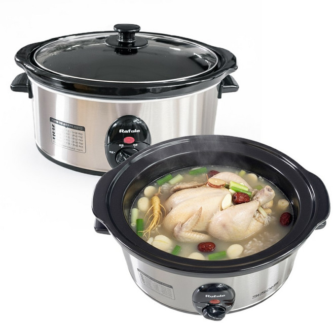 다판다 키친아트 라팔 대용량 세라믹 슬로우쿠커 3.2L 삼계탕 갈비찜 구운계란 찜기, 단품