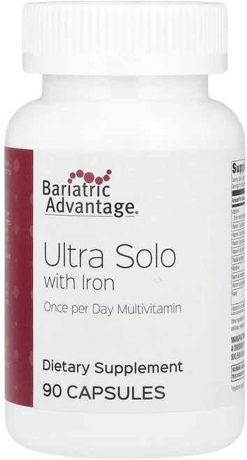 Bariatric Advantage Ultra Solo 철분 함유 캡슐, 1개, 90 Count, 90정 - 쿠팡