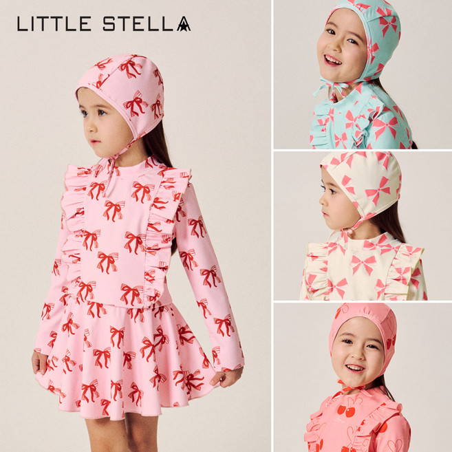 리틀스텔라 여아 래쉬가드 3종 세트 LB-SS502