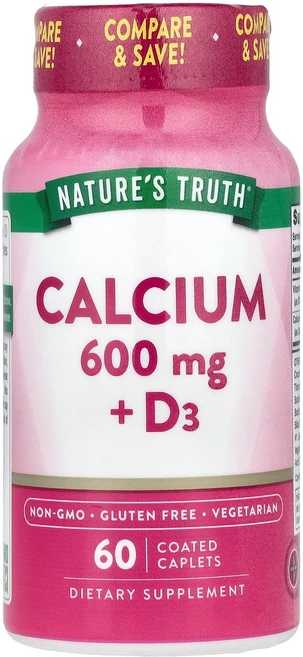 네이처스 트루스 칼슘 + D3 코팅 정제 60정, 1개 - 쿠팡