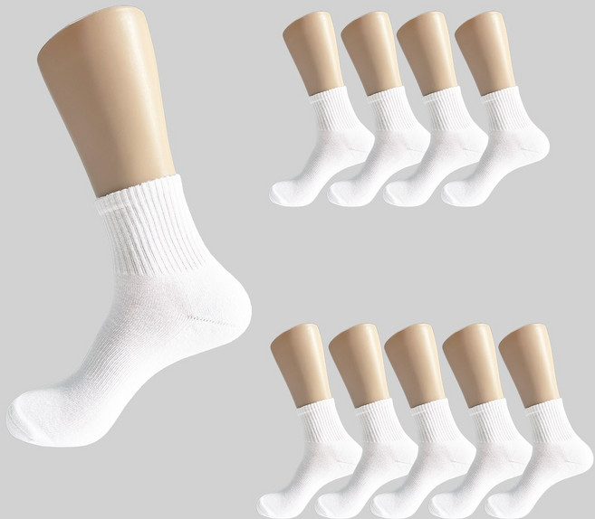 네이처삭스 남자 파일 런닝 스포츠 양말 장목/중목 골지 10켤레