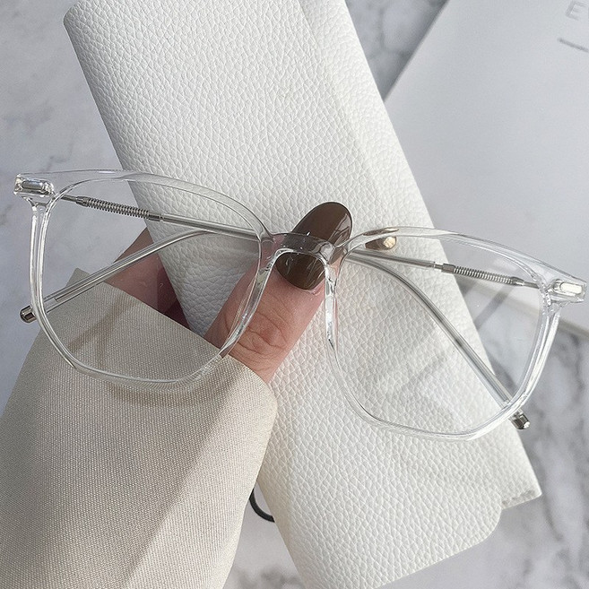 테리아 예쁜 블루라이트 차단 안경 메탈 프레임 패션 투명 안경 G518-017