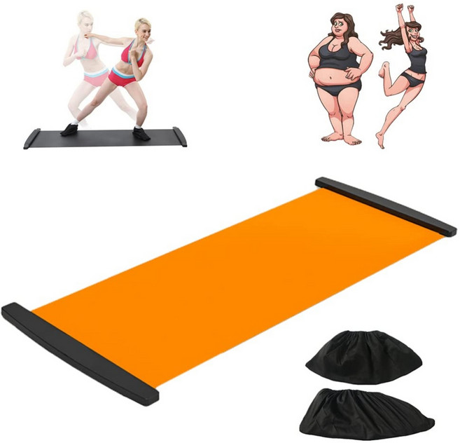 슬라이딩매트 스케이팅 슬라이드보드 패드 1.8m, 1개, 주황색