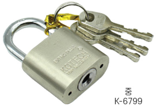 코텍 특수열쇠 중 대 K-6799 K-8229 학생열쇠 사물함자물쇠, 1개