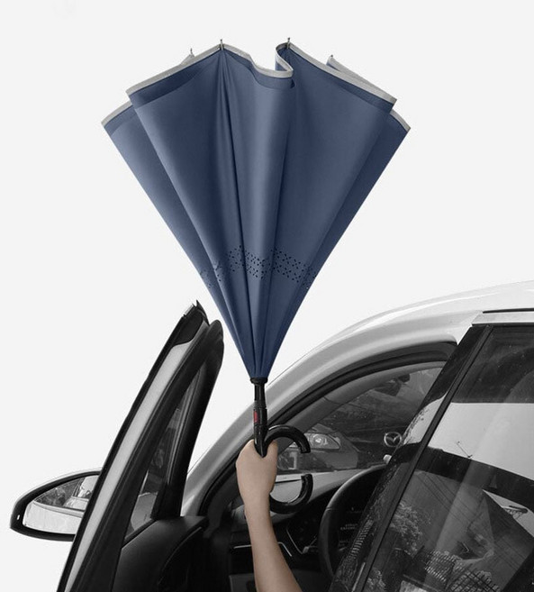 레그넷 거꾸로우산 거꾸로 우산 물받이 자동 장우산 접이식