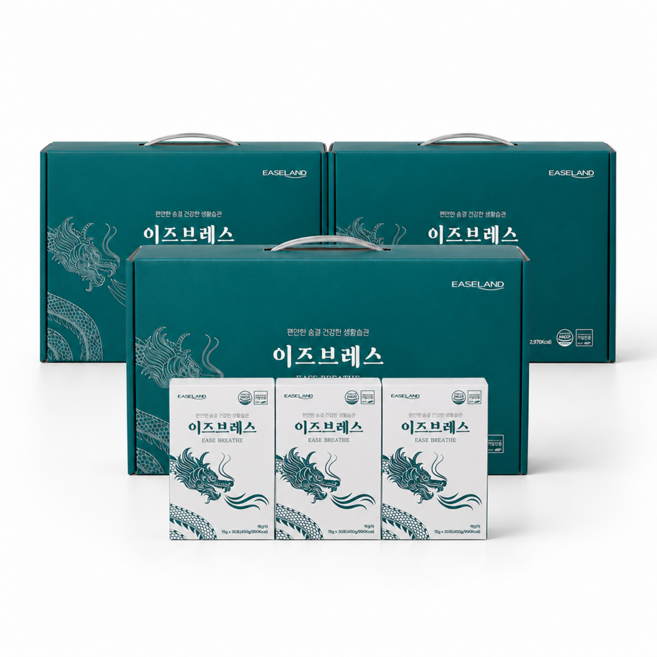 이즈랜드 이즈브레스 TF-343 삼백초 맥문동 배도라지 3세트 270포, 9박스, 30회분