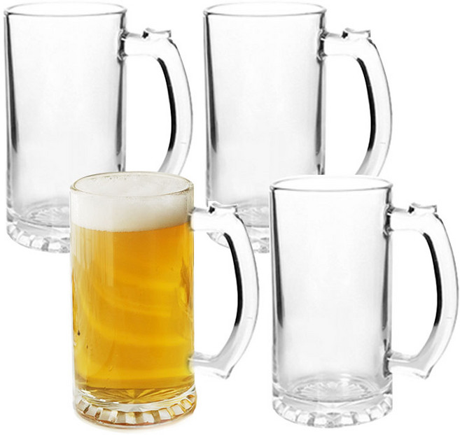엘라 로맨틱 비어머그 맥주잔, 4개