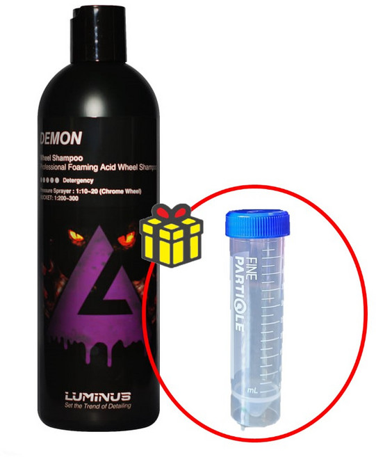 루미너스 데몬 고농축 산성 휠샴푸 휠세정제 휠클리너 500ml+소분용기, 1개, 500ml