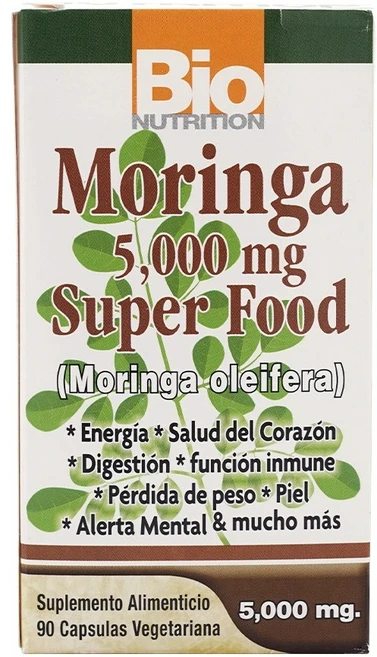 바이오뉴트리션 모링가 슈퍼 푸드 5000mg 베지테리안 캡슐, 1개, 90정 - 쿠팡