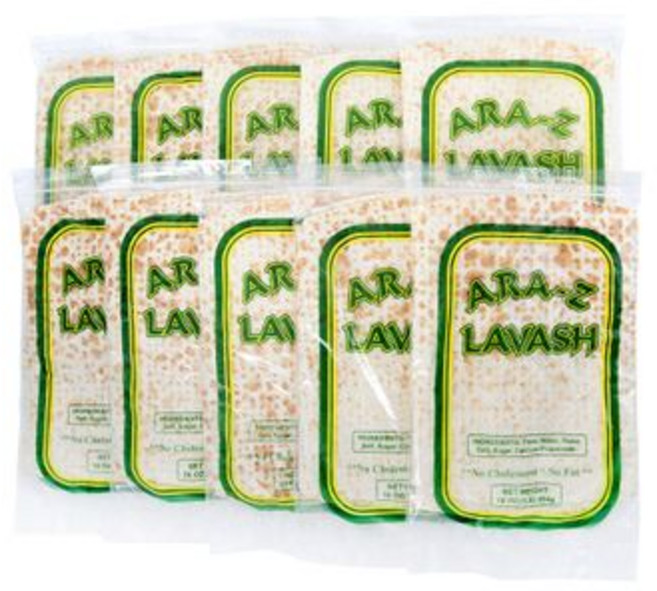 ARA-Z LAVASH 플랫 브레드 10팩 4개 (총 40개) ARA-Z LAVASH Flat Bread 10 Packs of 4 (40 Total), 1개, 4.54kg