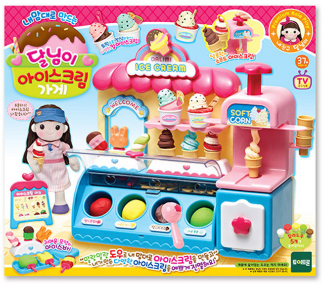 토이트론 내맘대로 만드는 달님이 아이스크림가게 (26777), 혼합색상, 1세트