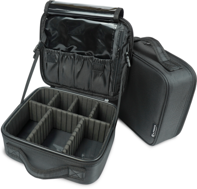 에이프라하 KOKO 메이크업 가방 다용도 뷰티 화장품 파우치 미용 칸막이 브러쉬 소품 정리 박스 대용량 소형 대형 특대형 2단 현장 출장 케이스, 1개, 블랙, 올뉴.KOKO블랙-소형(S)