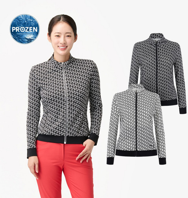 [PWX] 가볍고 텐션좋은 여성 레저형 프린트 메쉬자켓 Q125-5401-02