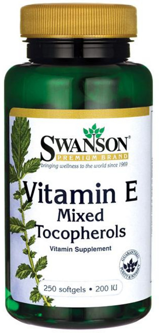 Swanson 斯旺森 維生素E軟膠囊 200IU, 250顆, 1罐