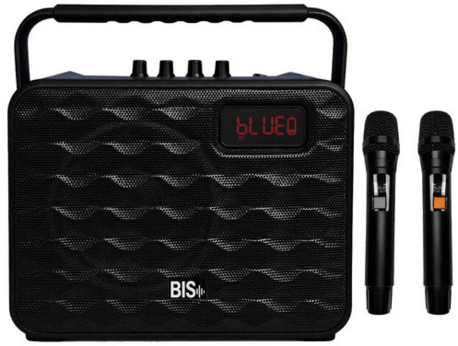 배성오디오 BS4410 휴대용 미니 블루투스 올인원 앰프스피커 150W, BLACK