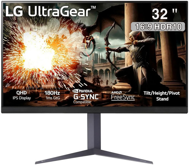 LG전자 QHD 울트라기어 게이밍 모니터, 80cm, 32GS75Q