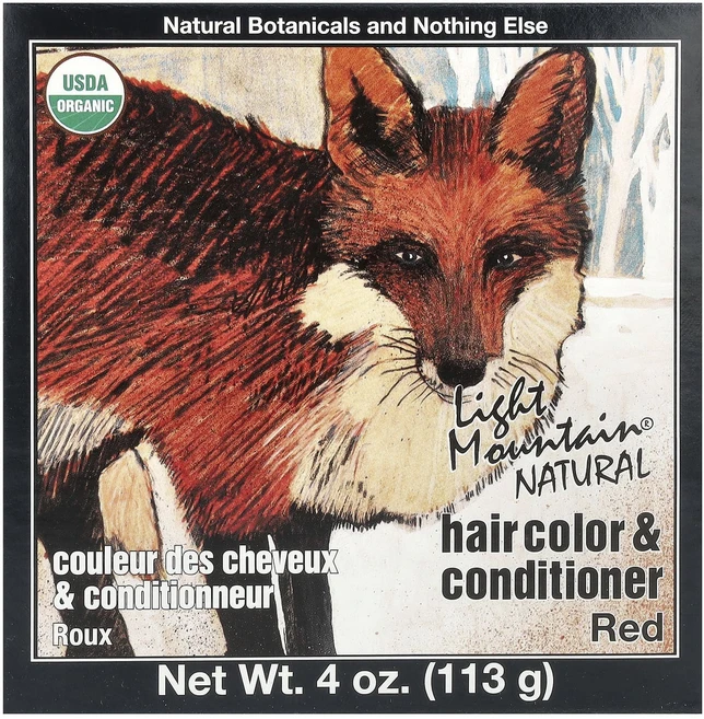 Light Mountain 내추럴 헤어 컬러 & 컨디셔너 레드 113g(4oz), LightMountain내추럴헤어컬러컨디셔너레드113g, 1개 - 쿠팡