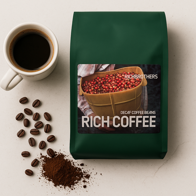 리치커피 고소한 디카페인 원두 신선하고 맛있는 로스팅 시티로스트, 1개, 1kg, 홀빈(분쇄안함)