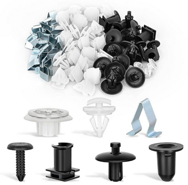 GOOACC GRC-70 35피스 엔진 언더 커버 스플래시 쉴드 가드 바, 70Pcs VW Audi Clips Assortment