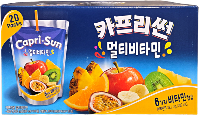 농심 카프리썬 멀티비타민, 200ml, 20개