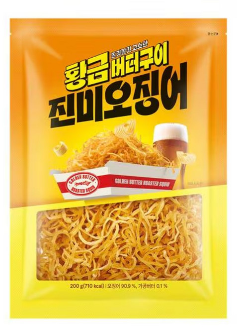 황금버터구이진미오징어200g, 1개, 200g
