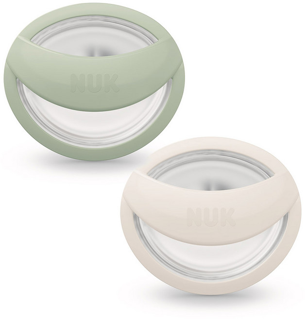 누크 마미필 노리개젖꼭지 S1 (0~9개월) 민트+오프화이트, 1세트
