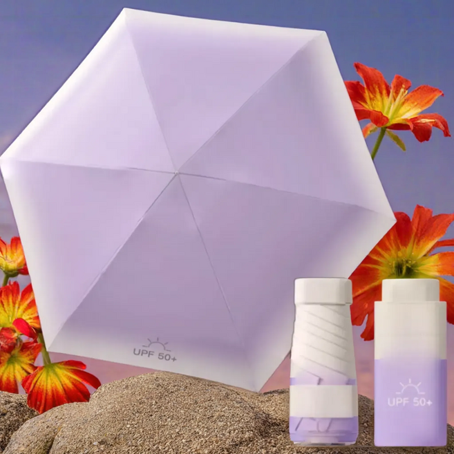 리베이라 핸드백에 쏙 들어가는 자외선 차단 초미니 암막 우양산