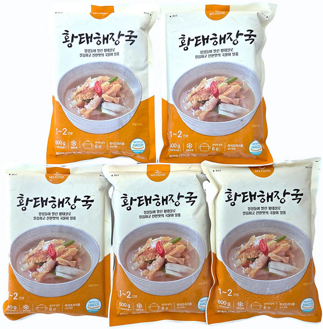 새마원 황태해장국 600g 즉석식품 간편조리, 5개