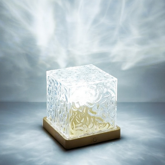 아크릴 16색 움직이는 물멍 인테리어 무드등 리모컨, 물멍무드등 유선