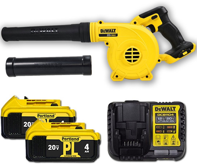 디월트 DCE100N 20V 무선 송풍기 포틀랜드 배터리 충전기 세트 세차 낙엽 캠핑, 1세트, 본품 + 배터리2개이상