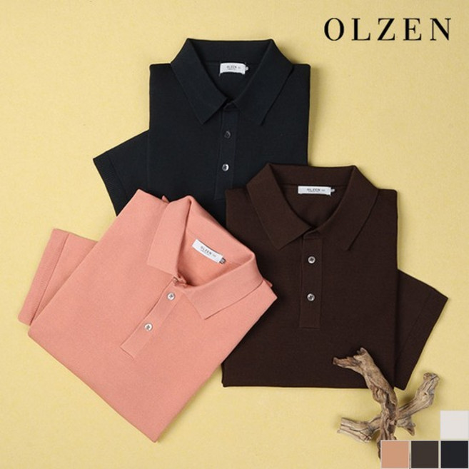 베이직 반팔 카라 니트 (ZPD2ET1501)