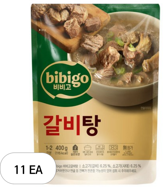 비비고 갈비탕, 400g, 11개