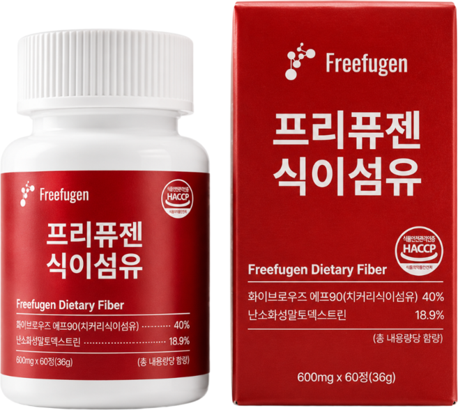 프리퓨젠 식이섬유정 양배추 영양제 보충제, 1박스, 60정