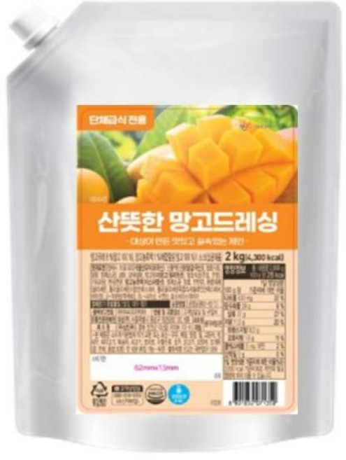 대상 망고드레싱, 1개, 2kg