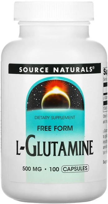 소스내츄럴스 Source Naturals L-Glutamine 500 mg 100 Capsules, 1개, 100정 - 쿠팡
