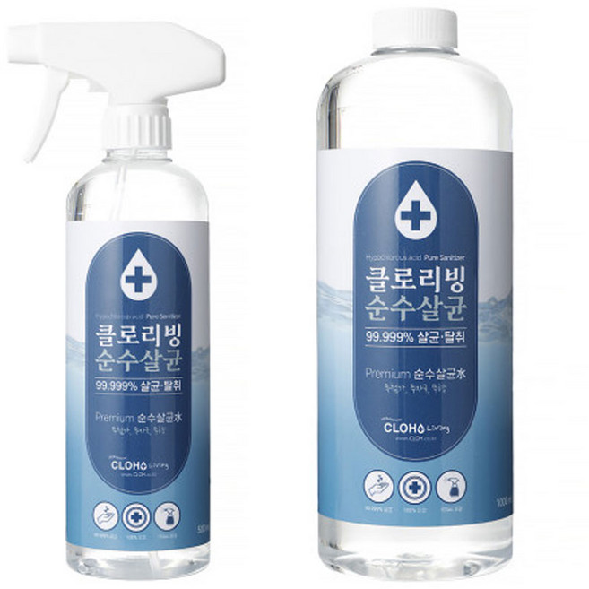 클로리빙 살균 뿌리는 소독약 소독수, 1L(리필용), 1개